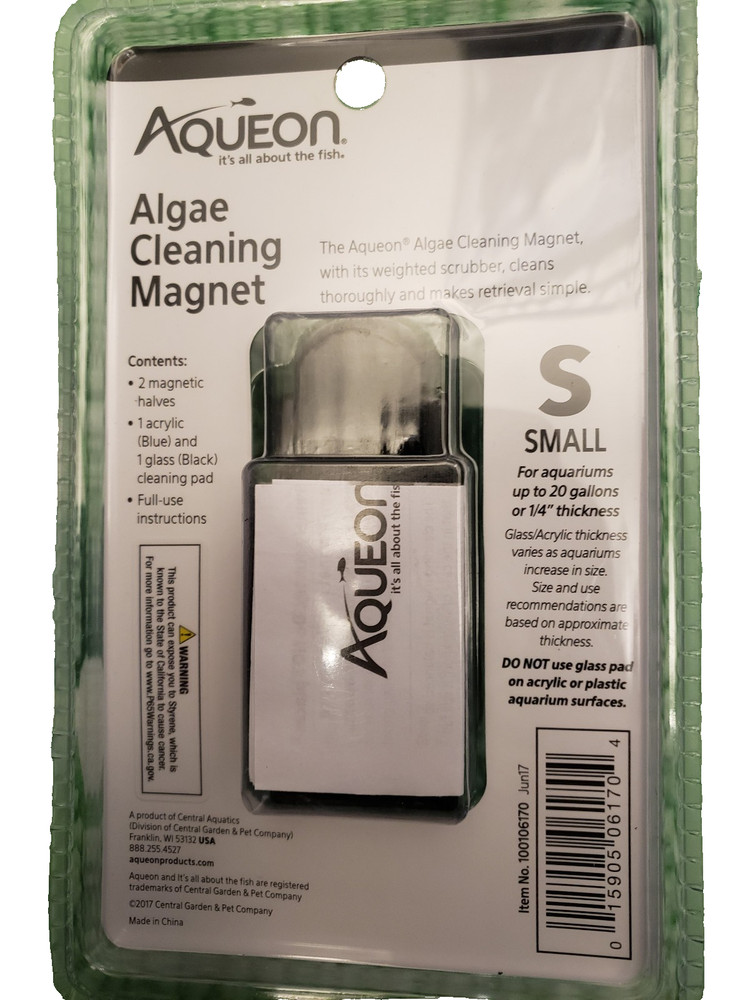 Aqueon Algae Scraper Magnet - Small - New- Free Shipping!