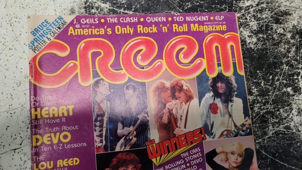 CREEM MAGAZINE MARCH 1979 Readers Poll Winners J.Geils Springsteen