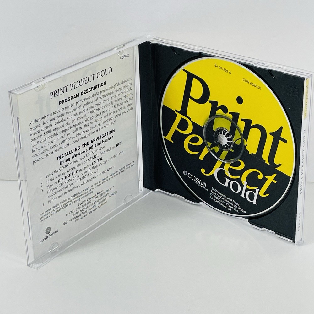 Print Perfect Gold 1999 Desktop Publishing Software for Windows PC