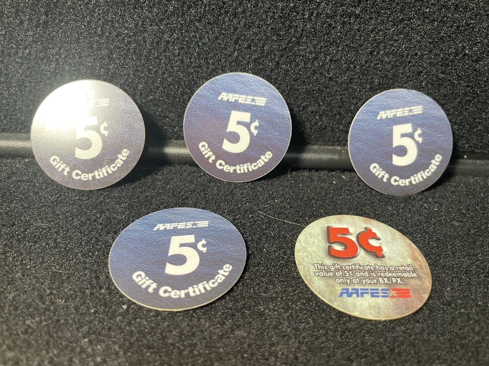 LOOK! AAFES Pogs 5 Cent Set - 2004 Lot