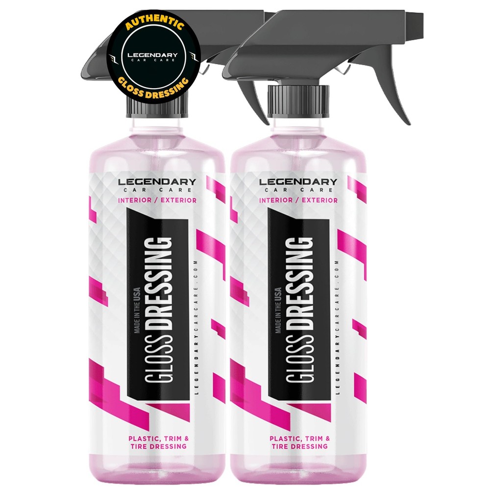 Legendary Gloss Dressing 16oz - Tire Shine Spray (2Pack)