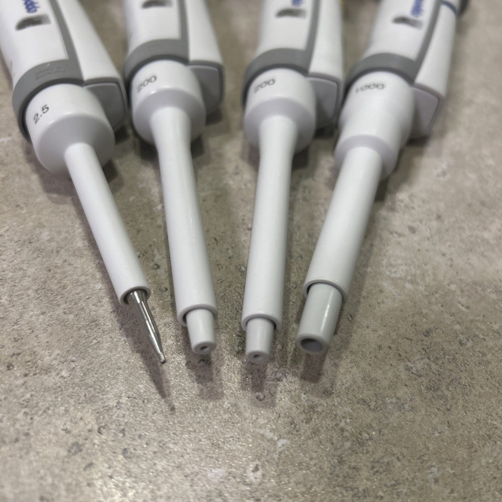 Set Eppendorf Research Plus Single Channel Pipetman Pipettes