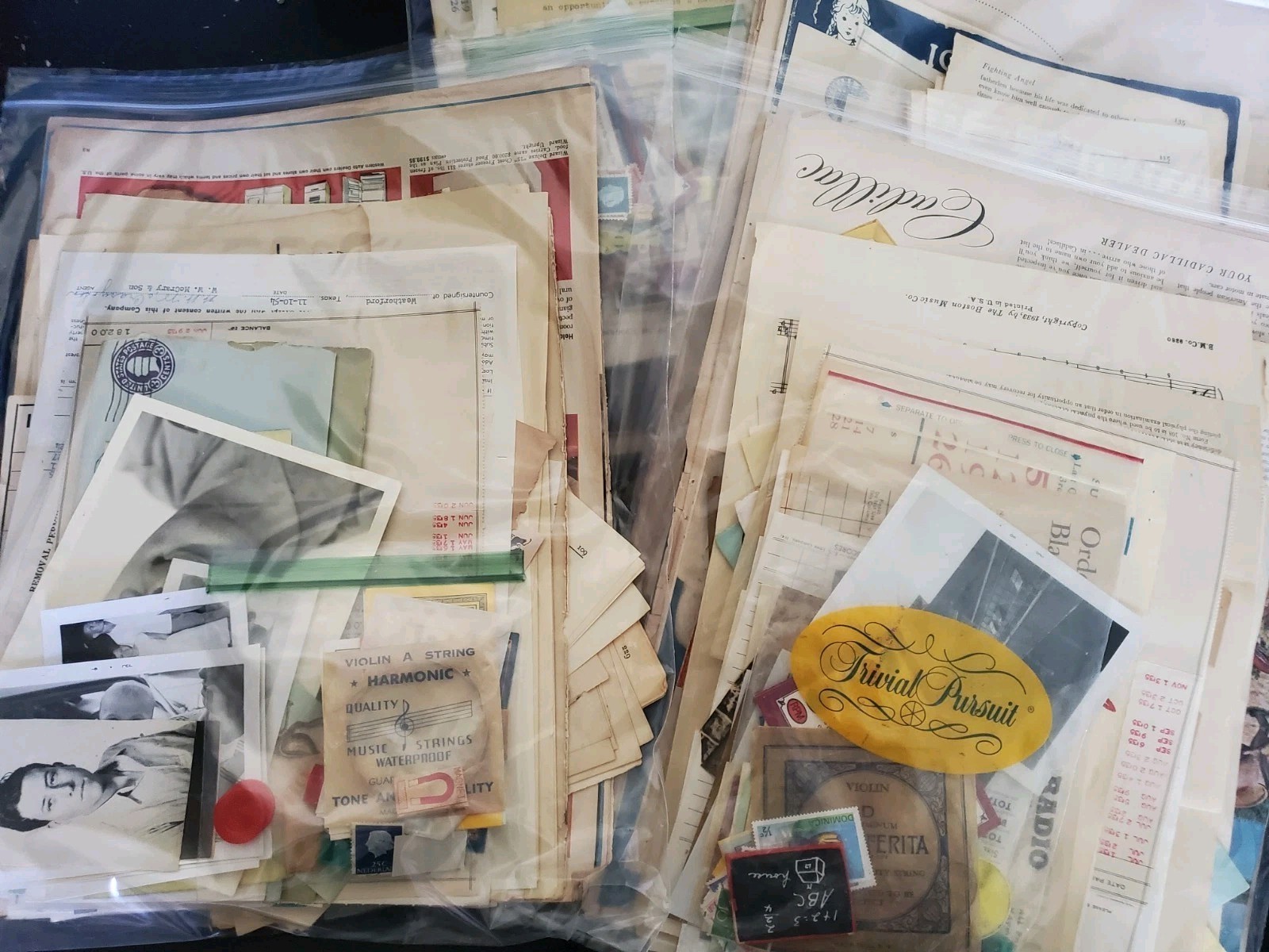Large Ephemera Lot - 200 Piece+ = 2 lb+ Vintage Paper & Trinkets Junk Journals