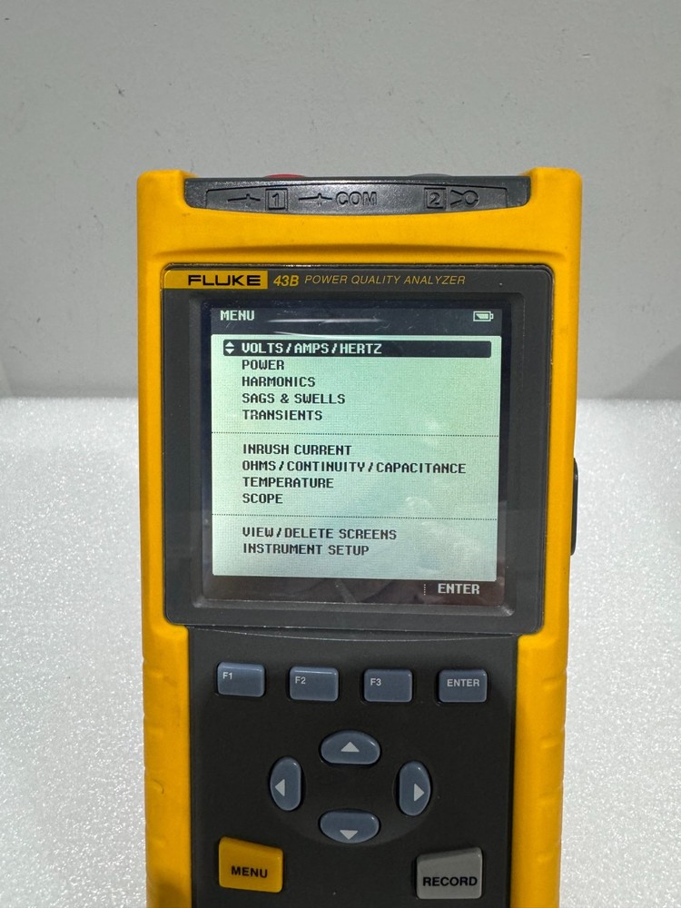 Fluke 43B Power Quality Analyzer, with new battery pack