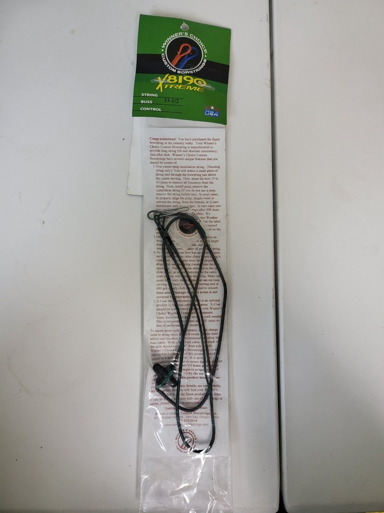 Bow String Winner's Choice X8190  Switchback XT 24 Strand 33 1/2 Buss