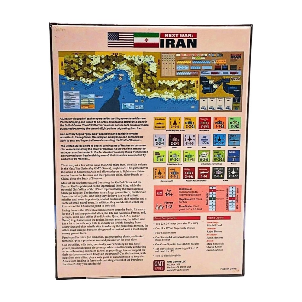 GMT Games Next War: Iran - SEALED