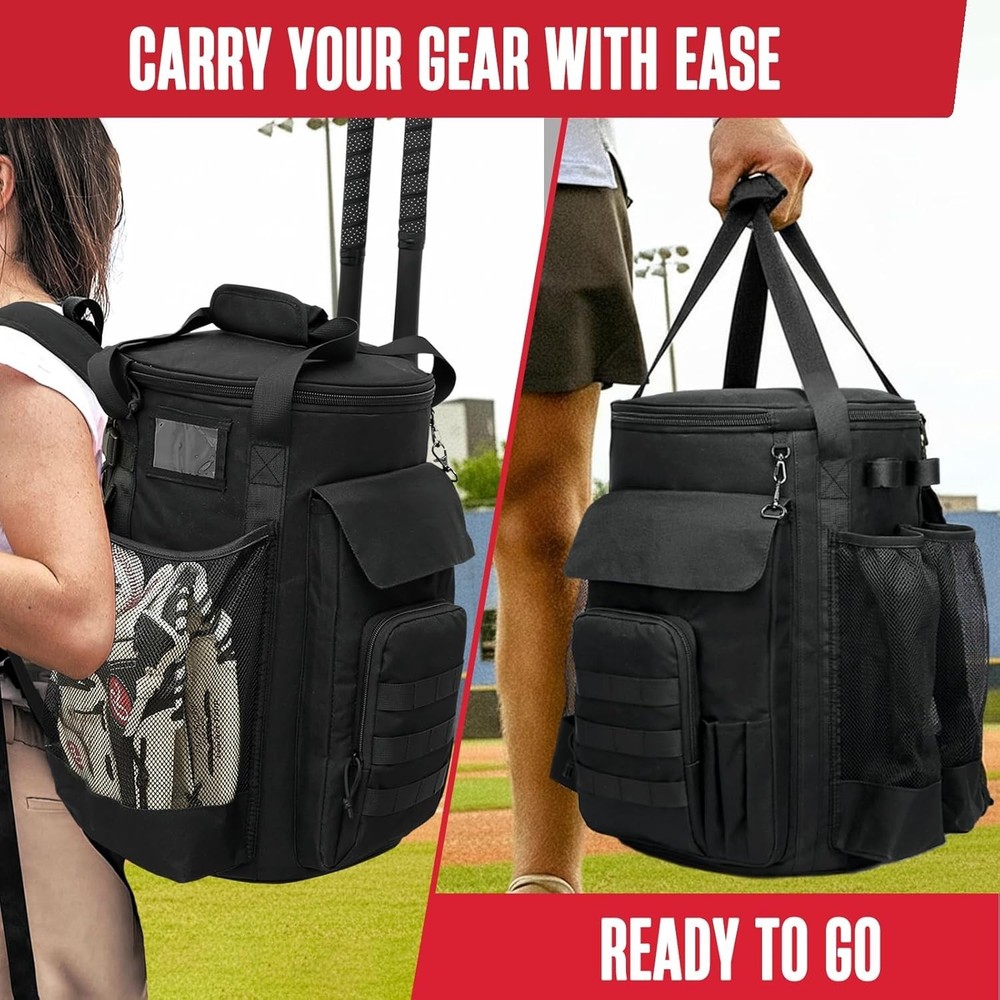 Baseball Bucket Bag Backpack Coaches Gallon Buket Coaching Accessories Multiple