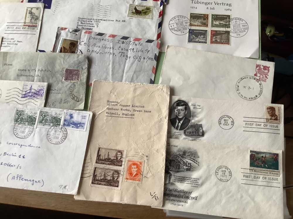 worldwide covers & postcards 37 items Ref A1877
