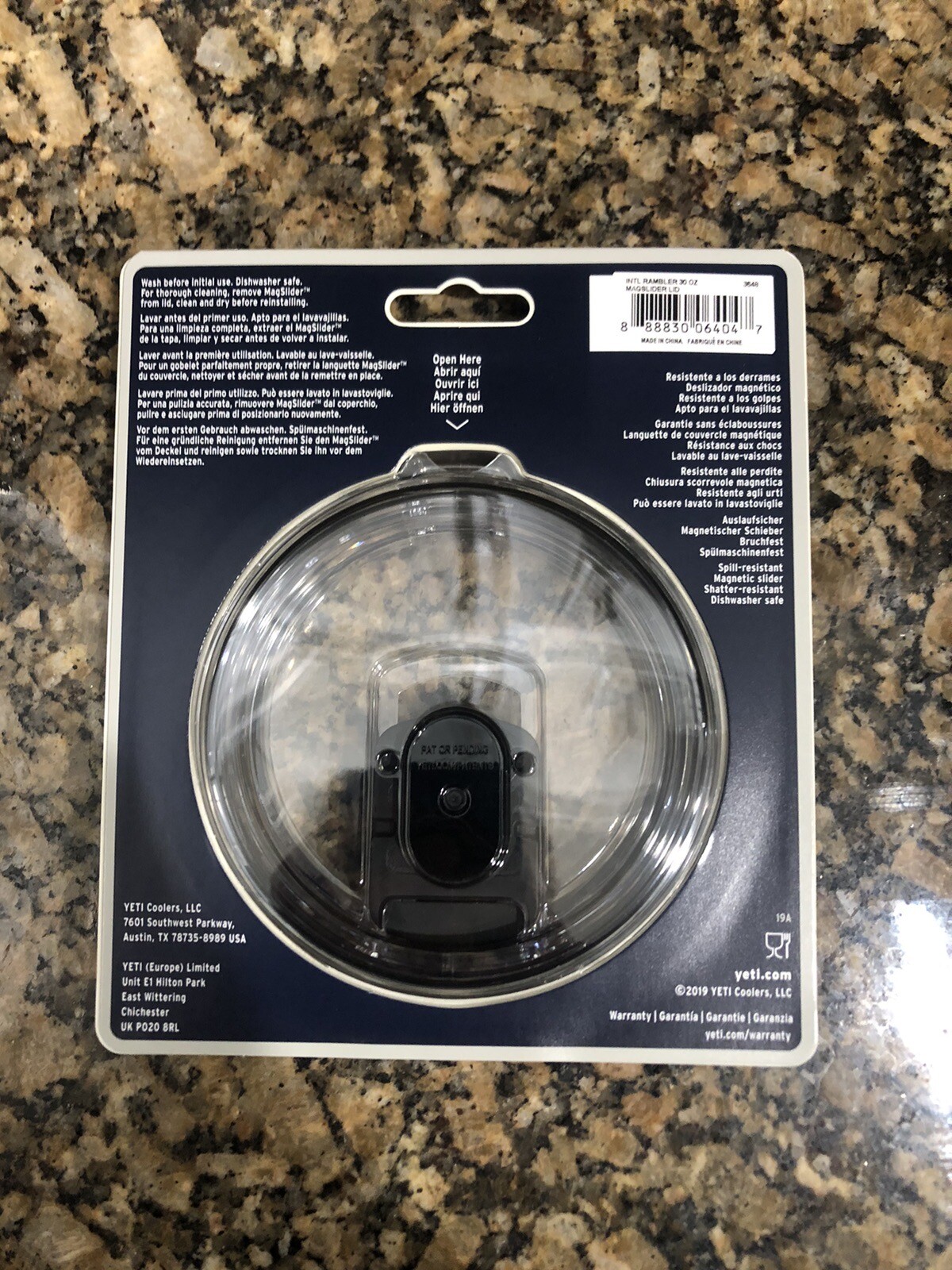 YETI Rambler Lid w/Magslider Clear For 30oz Tumbler, 14oz Mug, 26oz Cup (New)