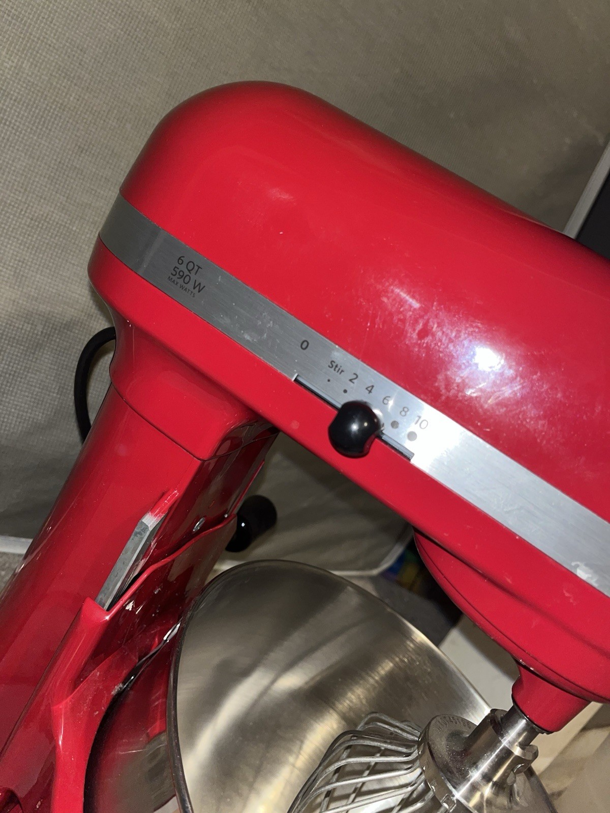 NOS KitchenAid KP26M9XCER 6 Quart 590 W Bowl-Lift Stand Mixer Ultra Power Soft 7