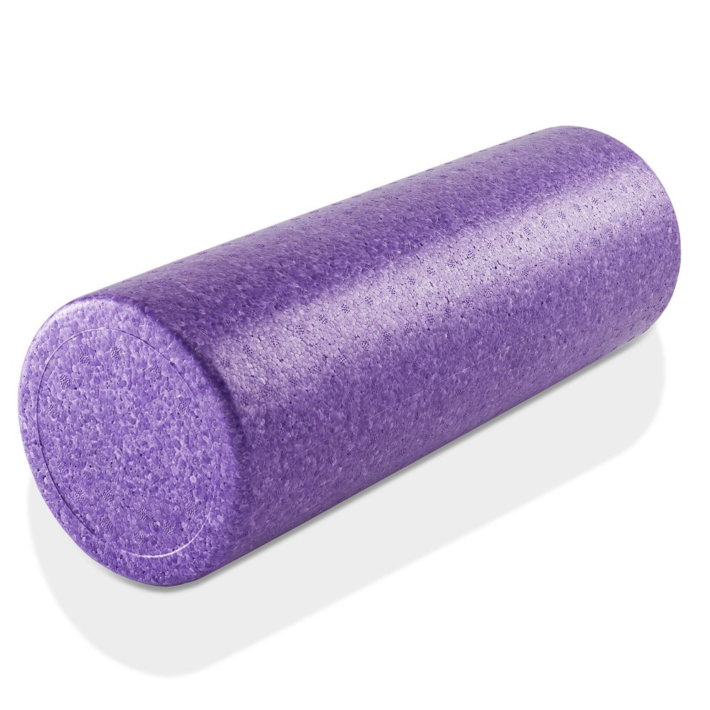 18" High-Density Foam Exercise Roller - Round Purple