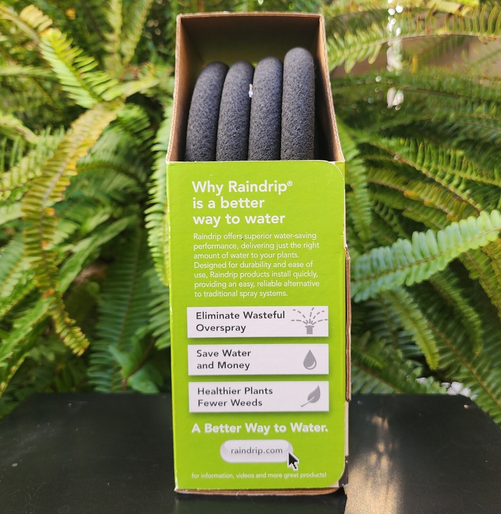 Raindrip 25' Soaker Hose Kit Sprayhead Conversion System Droughtbuster Drip NIB