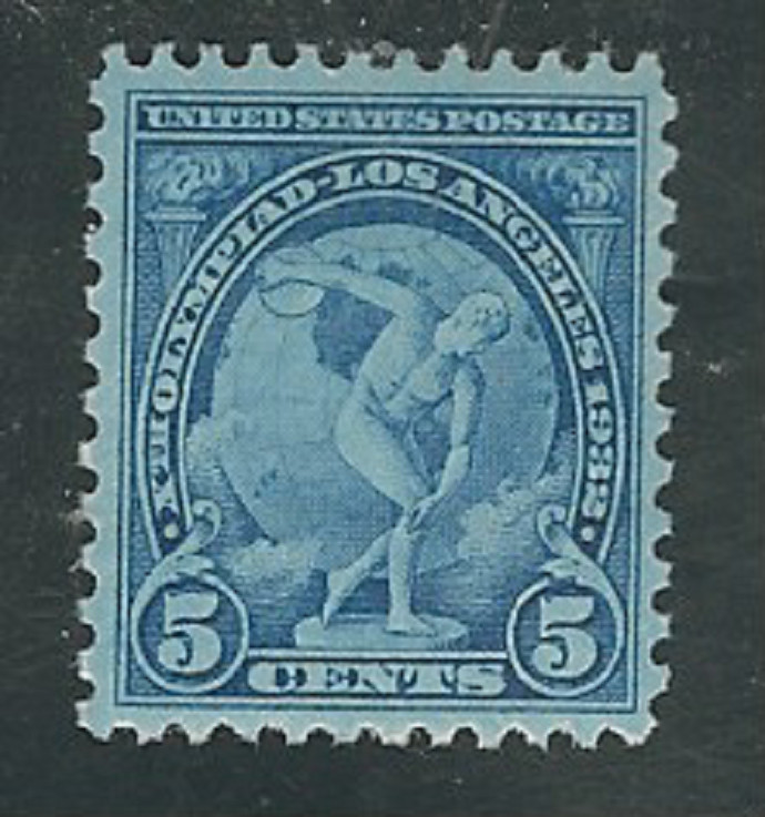 #719...5 Cent...Discus Thrower...2 Stamps...Mint Hinged