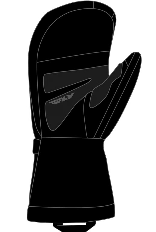 Fly Racing Cascade Mittens Snowmobile