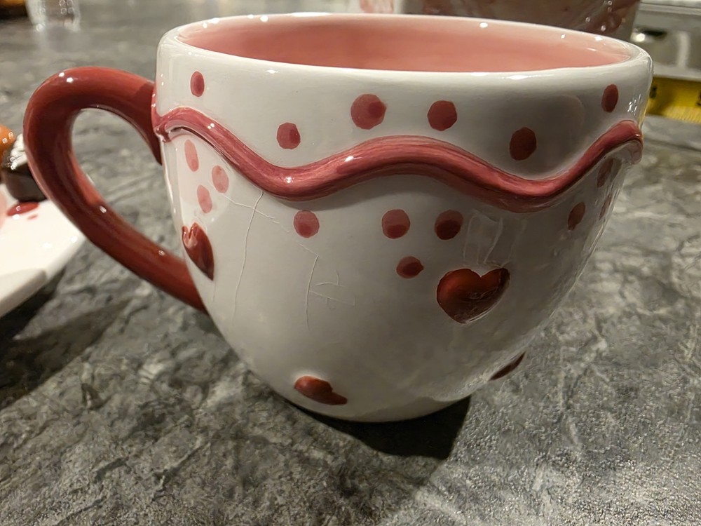Vintage Ceramic Chocolate Candy Tea Set