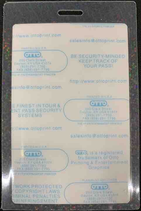 Big Boi Backstage Pass - 2009 Laminated Pass