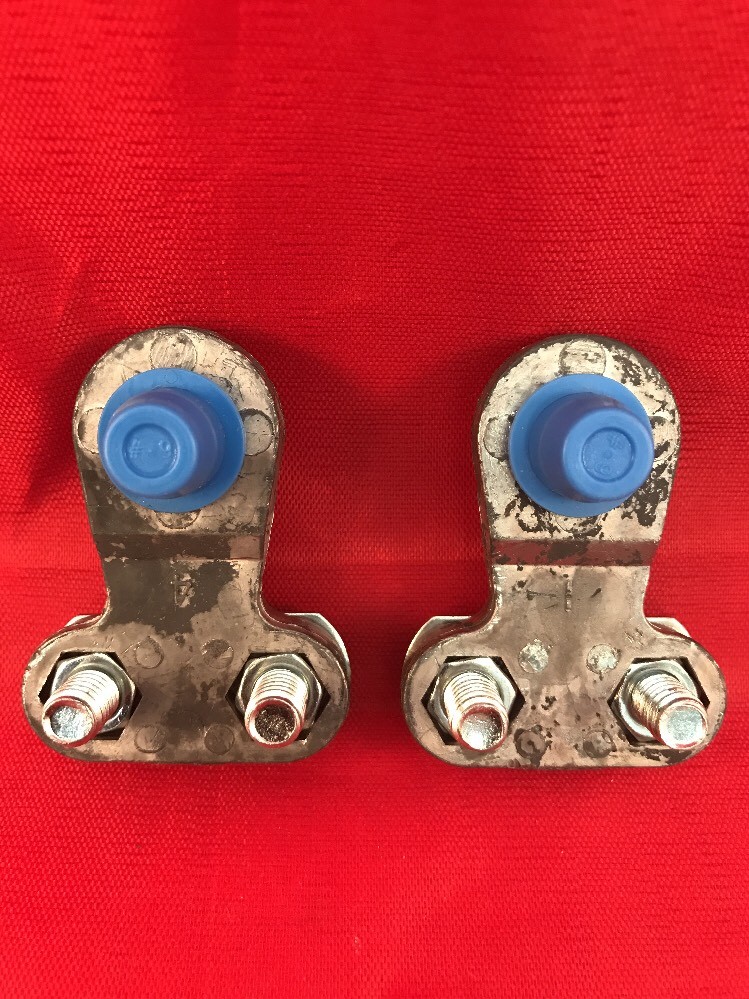 (2 PCS) UNIVERSAL SIDE MOUNT BATTERY TERMINAL SOLID LEAD OEM DEKA 00192 USA