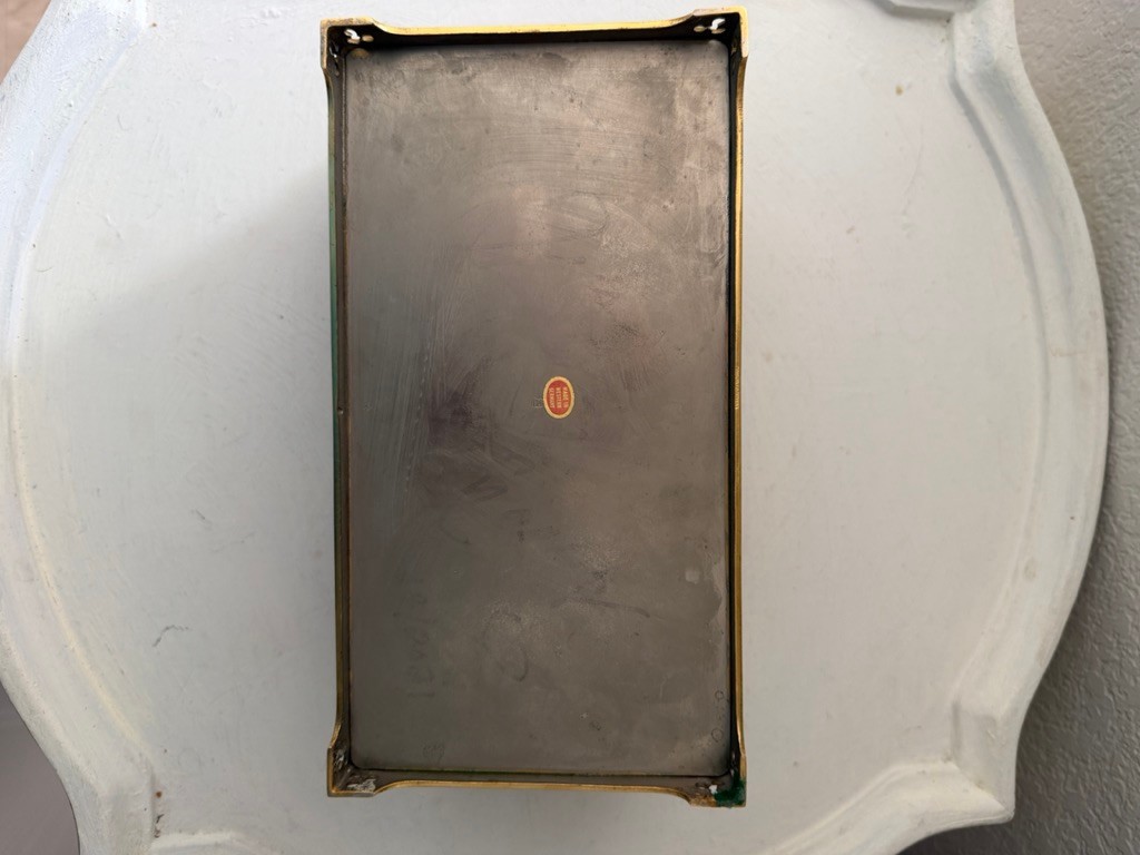 German Gothic Revival Silvered & Gilt Bronze Casket – Medieval Figural Relief –