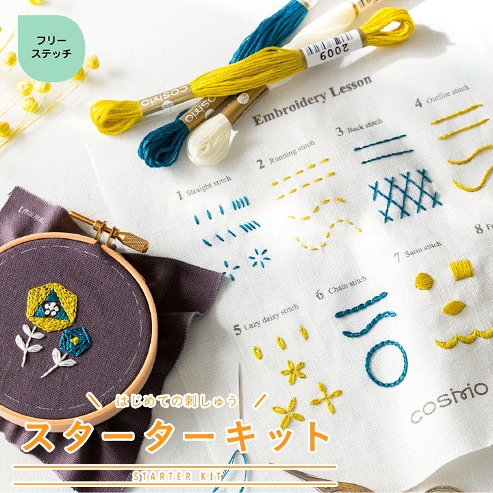 COSMO Embroidery Free Stitch Starter Kit for Beginners: Tools & Guide