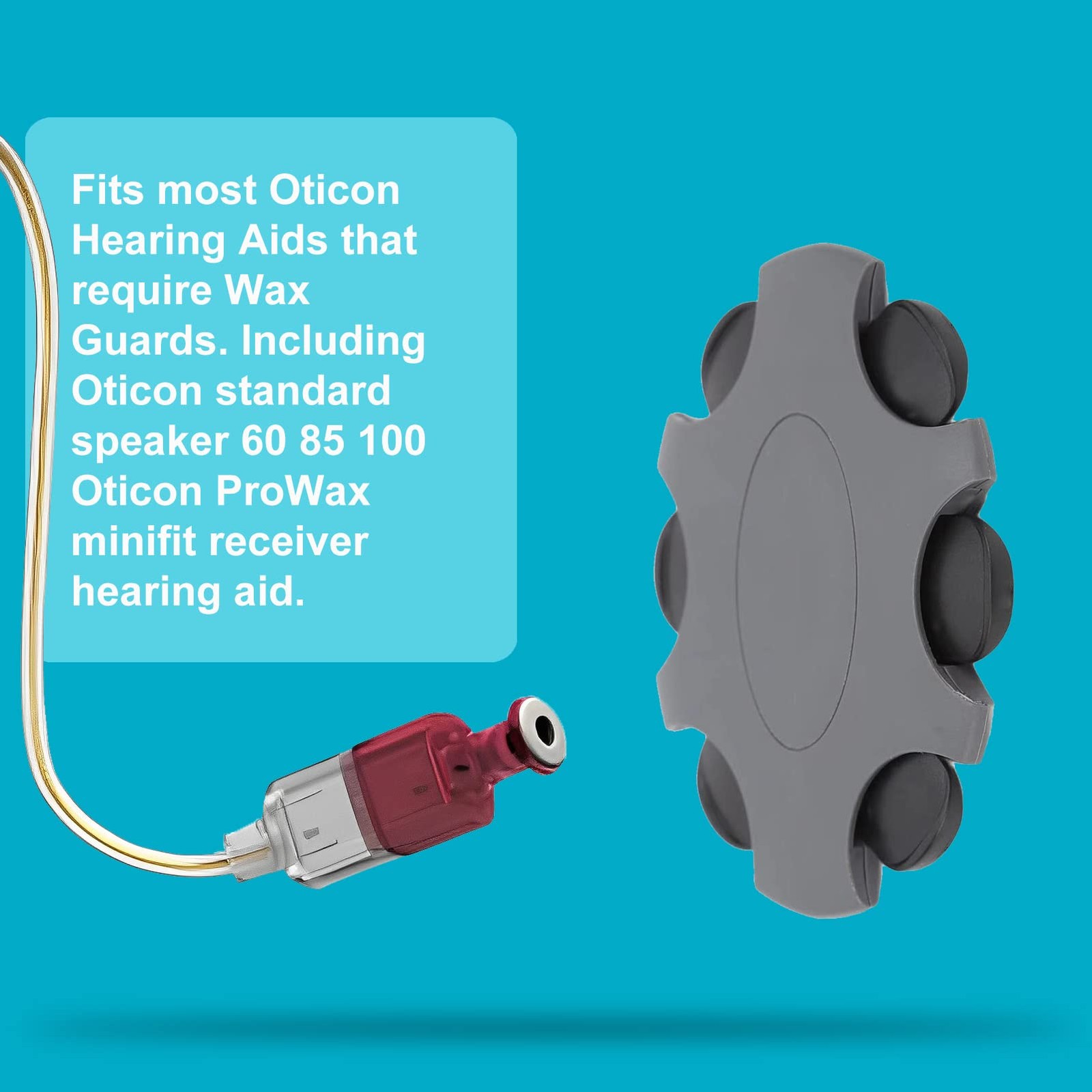 Wax Guards for Oticon ProWax MiniFit Hearing Aid Supplies Replacement 2 PACKS