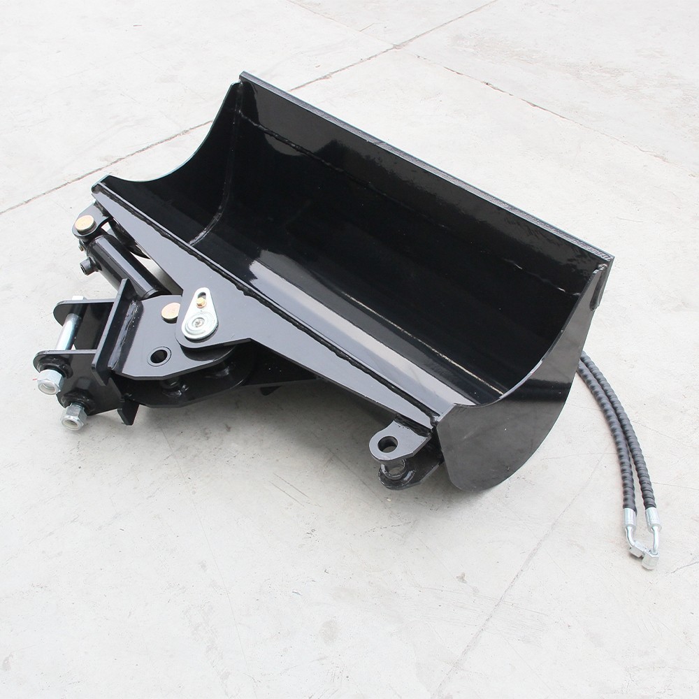 FREE SHIPPING NEW 800mm Tilting bucket Attachment For 0.8-1.5 Ton Mini Excavator