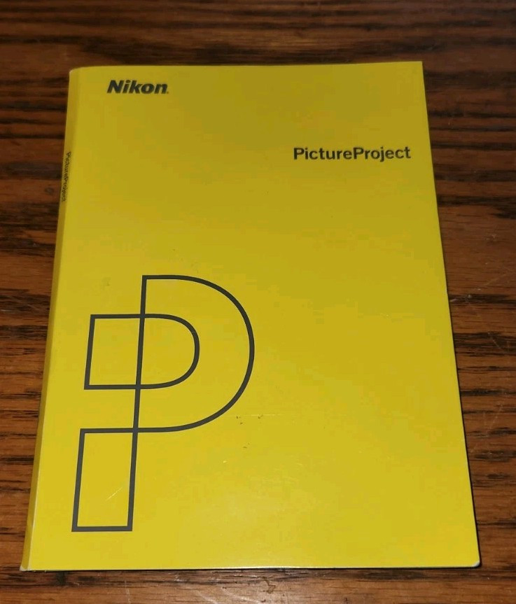 Nikon Picture Project 1.0 Software & Manual CD's Windows & MAC