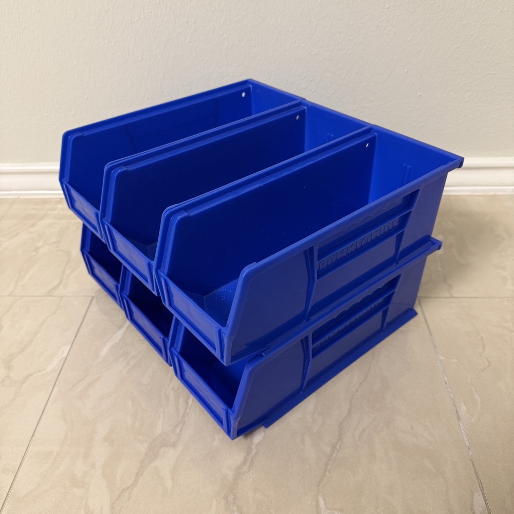 (6 Pack) 30224 AkroBins 11" x 4" x 4" Stackable Storage Container