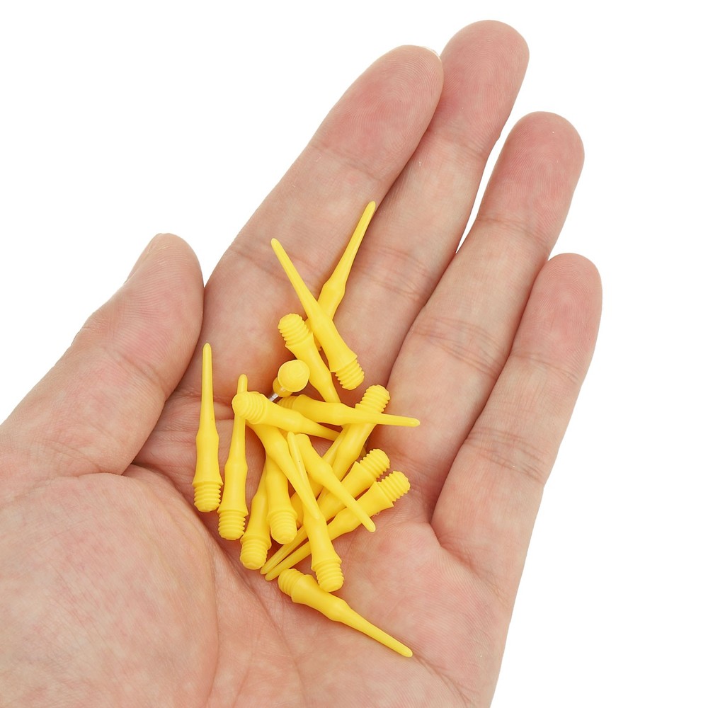 90Pcs 2BA Thread Plastic Soft Dart Tips Replacement Dart Accessories, Yellow