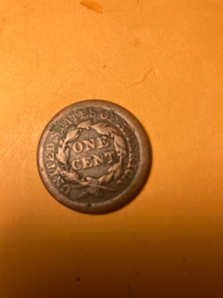 1853 Braided Hair Large One Cent