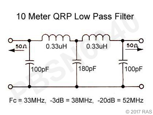 10-Meter QRP 29.4912 MHz Crystal Controlled Oscillator