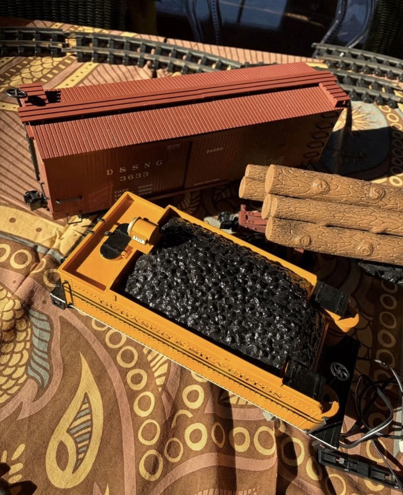 Bachmann Large Scale Coal Tender Durango Box Car Transformer Tracks ++Train Set