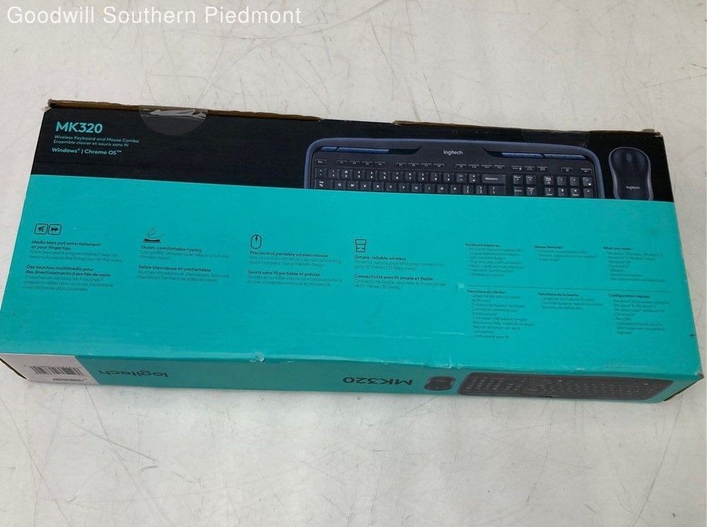 Logitech MK320 Wireless Keyboard & Mouse Combo - New