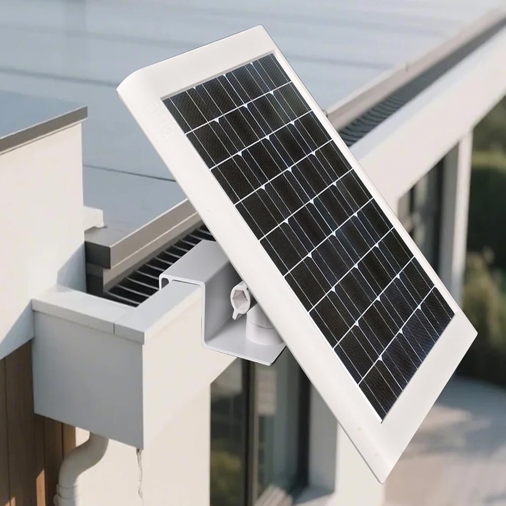 Adjustable Solar Panel Gutter Mount for Ring -Easy Install Weatherproof