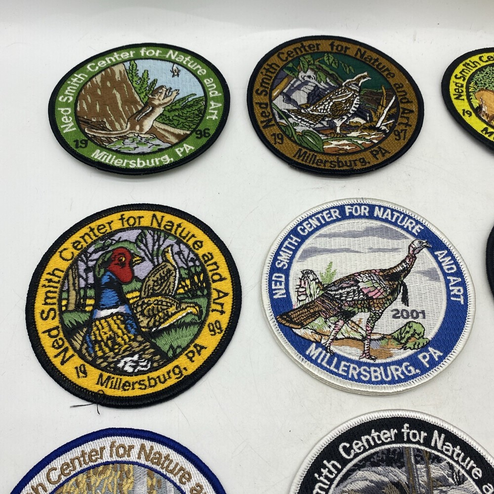9x Ned Smith Patches Patch Lot Between 1996 And 2006 Missing 2000 11