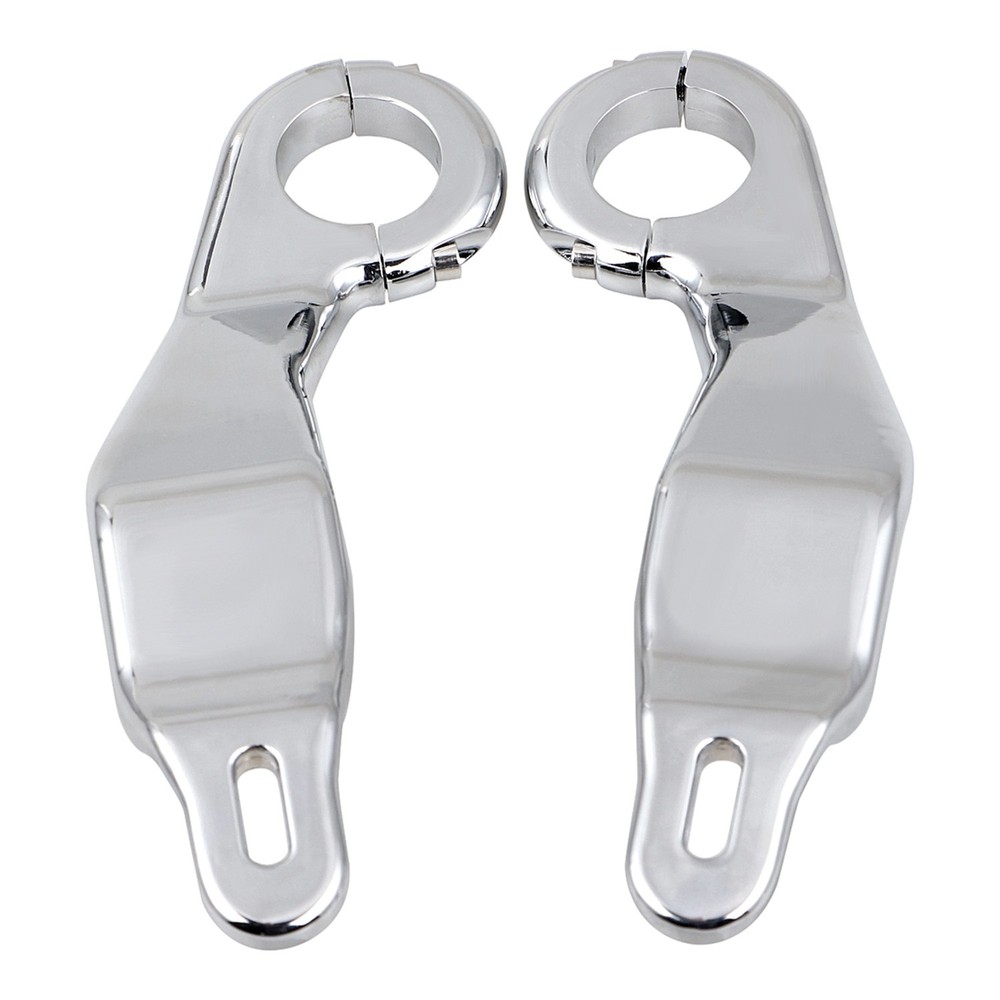 Left Right Front Chrome Fairing Support Bracket Mount Kit For Harley Road Glide