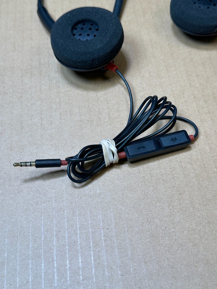 Plantronics Headset C320 Blackwire Wired USB Tested WORKING