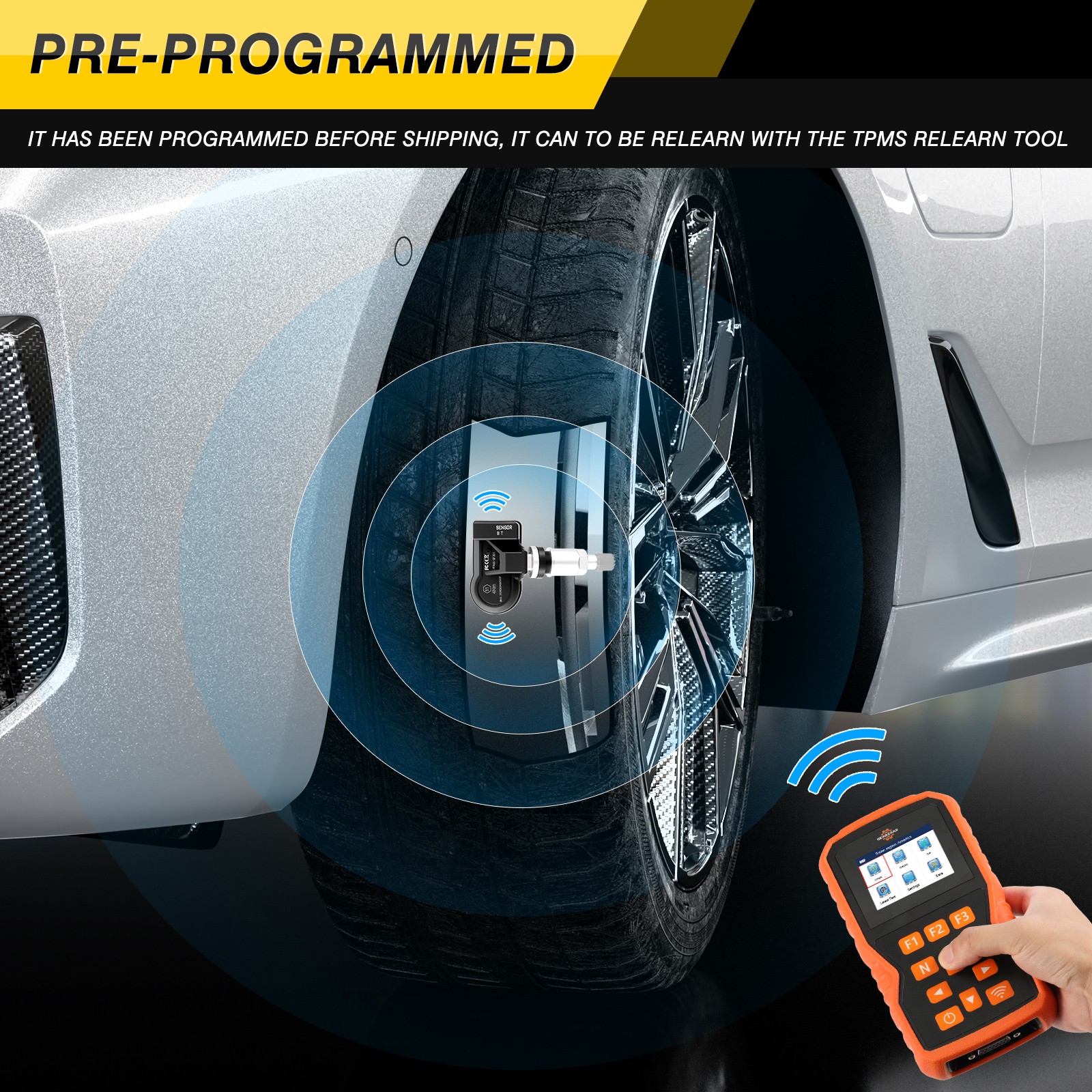 4Pcs TPMS Tire Pressure Monitoring Sensor 315MHz&433MHz for HONDA