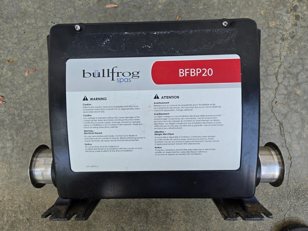 BFBP20 Spa Pack – Bullfrog Spa Compatible, PARTS or FIX,