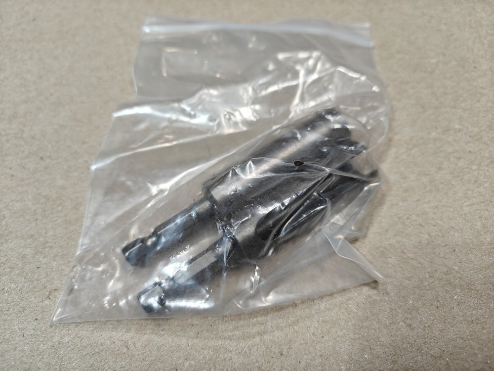 Pair (2), 10mm Hex Nut Socket Slotted Extension Driver Bit Adapter 80mm Long