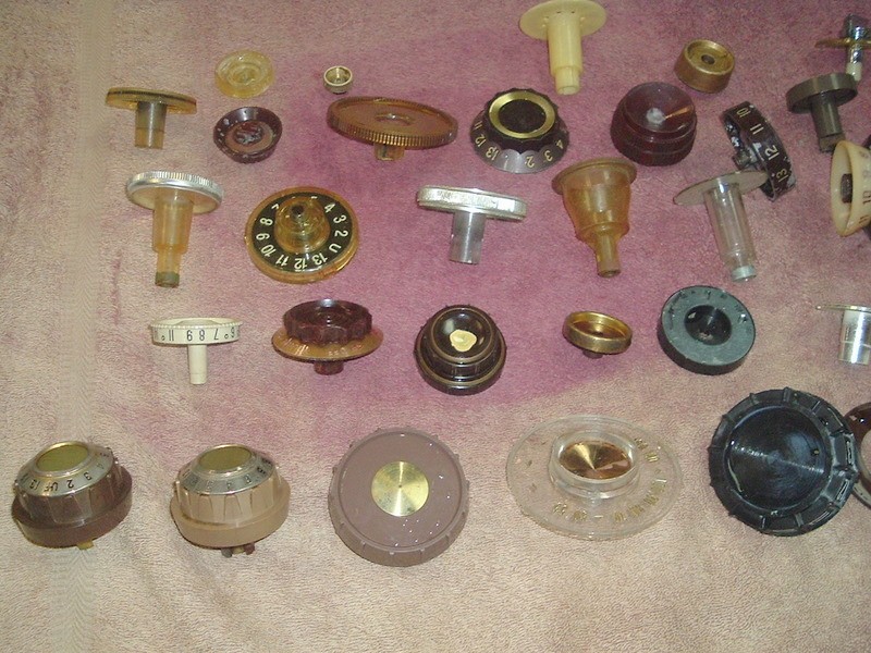 Over 50 Vintage Television TV Channel Knobs Dials Buttons Selectors 50s 60s 70s