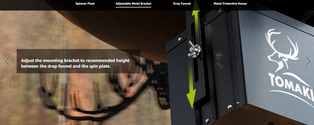 6V Deer Feeder Kit with Digital Timer, Motor, Bracket, Weatherproof