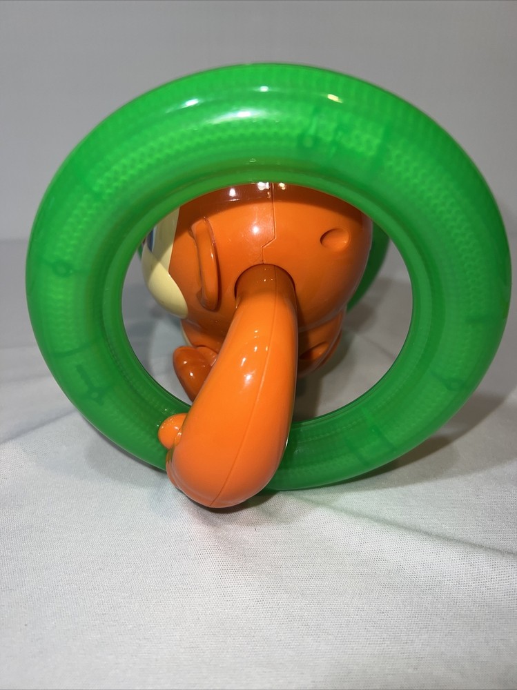 Bright Starts Light Up & Roll Orange Monkey Crawling Developmental Toy EUC
