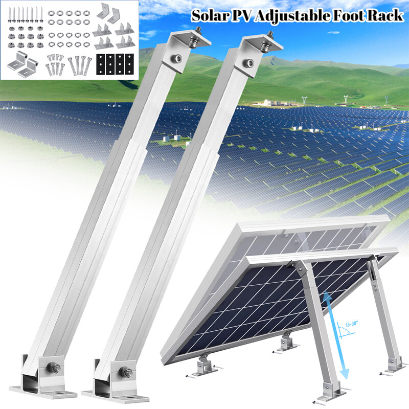1-4Pair Solar Panel Mounting Brackets Adjustable Angle Panel Tilt Mount Bracket
