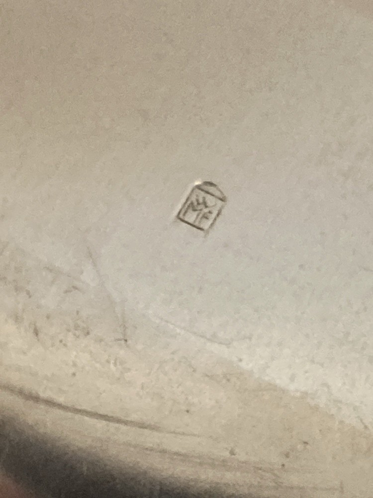 Vintage WMF Silver Plated Tea Pierced Strainer German Tableware Under Plate