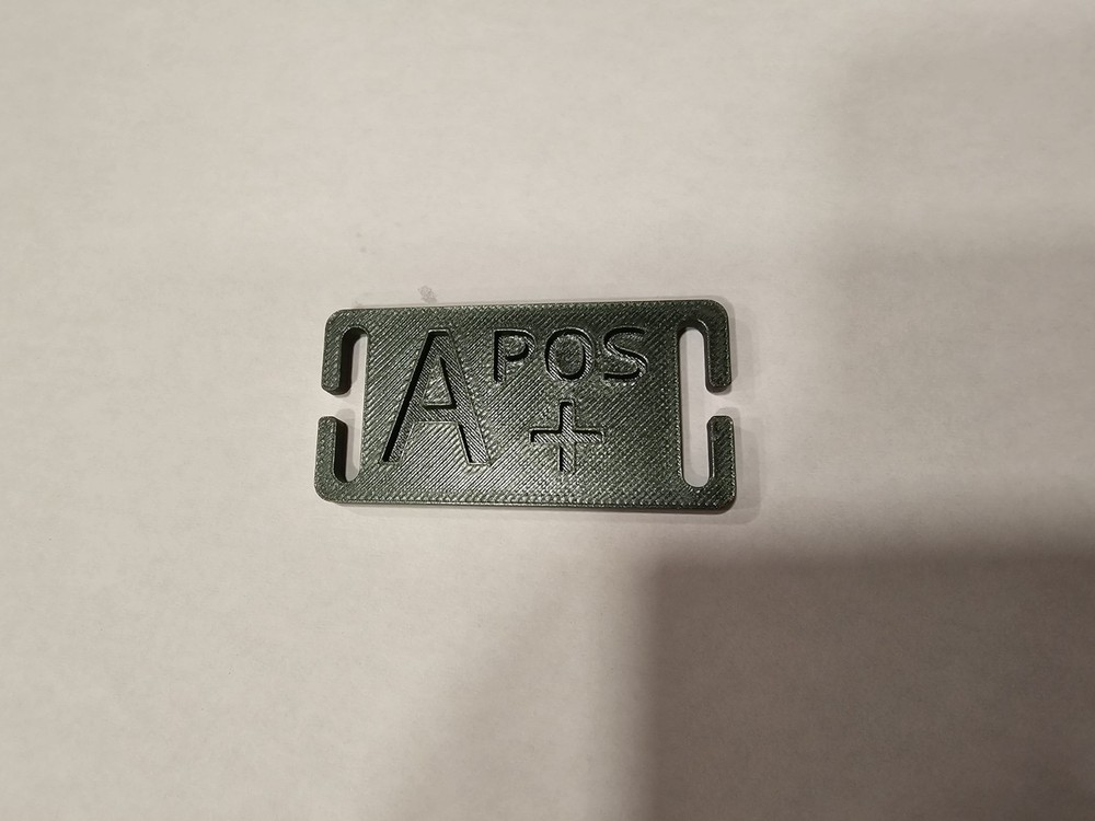 MOLLE Blood Type Tag - A Pos