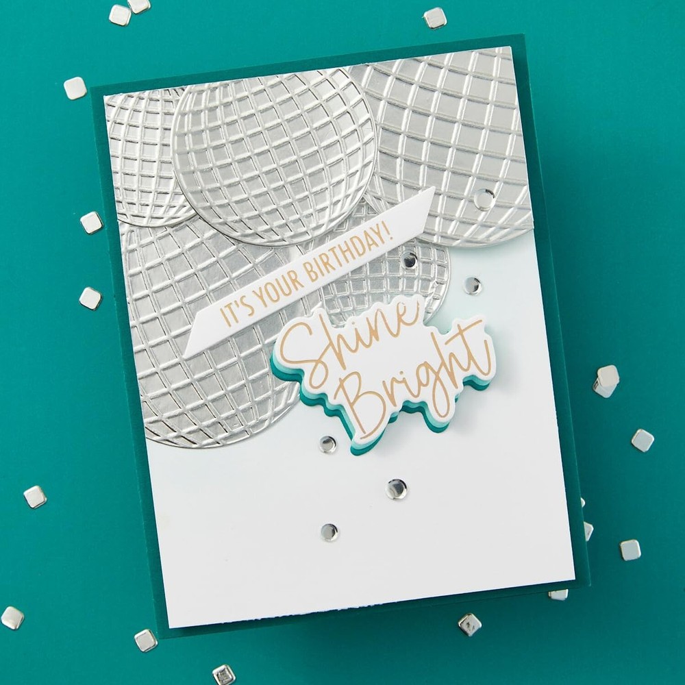 Spellbinders Disco Balls Etched Dies, Metal