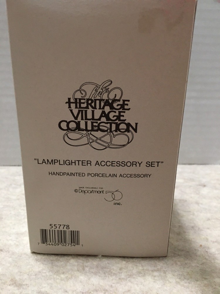 Dept. 56 Dickens Heritage Village Accessory Lamplighter Accessory Set