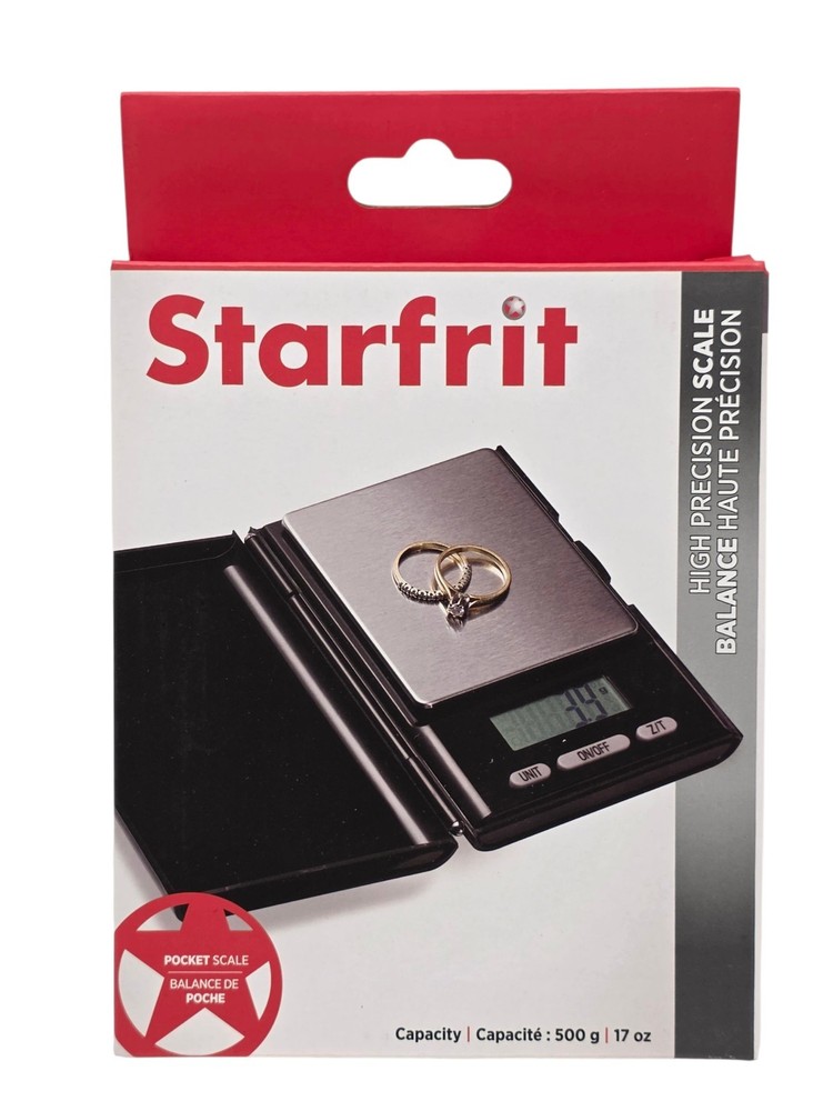 Starfrit High Precision Scale 500g Capacity Pocket Scale
