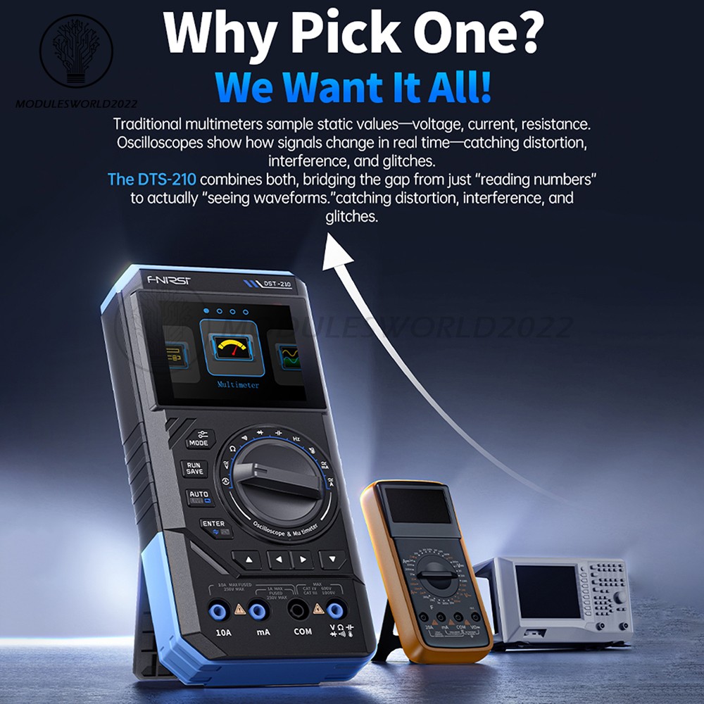 FNIRSI 2C23T DSO152 Digital Oscilloscope Multimeter Function Signal Generator US