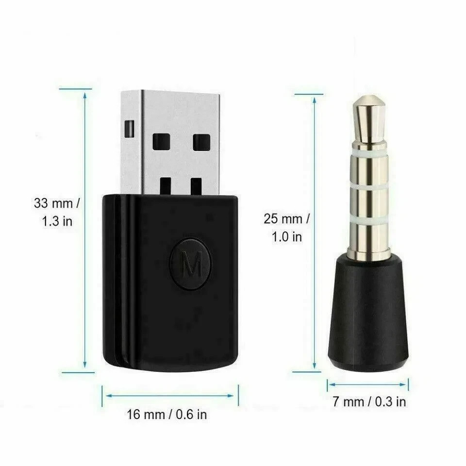 Bluetooth 4.0 USB Dongle Adapter for PS4 Wireless Headset Audio Receiver